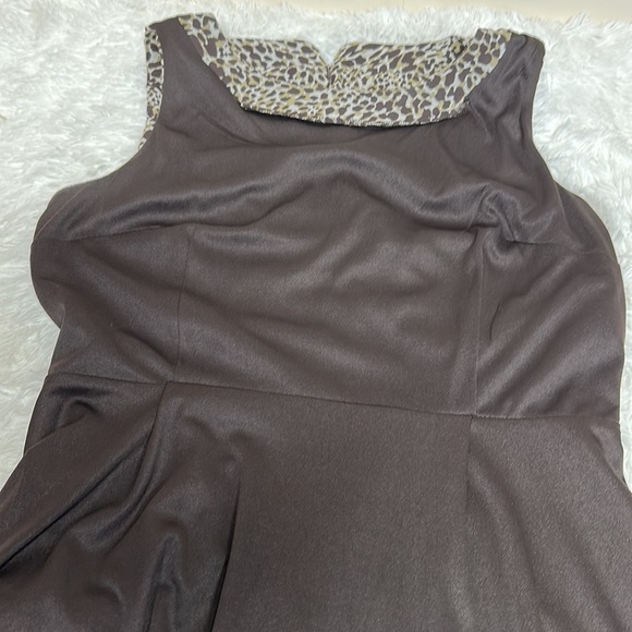 Voir Voir Sleeveless Fit and Flare Dress- Animal Print - Picture 11 of 15